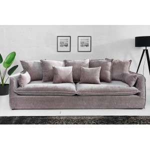 HEAVEN modern 3 személyes kanapé - taupe bársony - 210cm