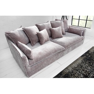 HEAVEN modern 3 személyes kanapé - taupe bársony - 210cm