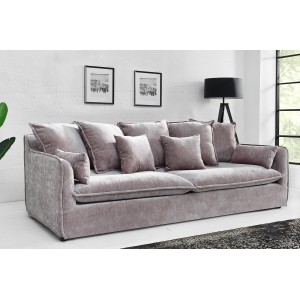 HEAVEN modern 3 személyes kanapé - taupe bársony - 210cm INVICTA
