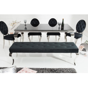 MODERN BAROCK ülőpad - fekete - 170cm