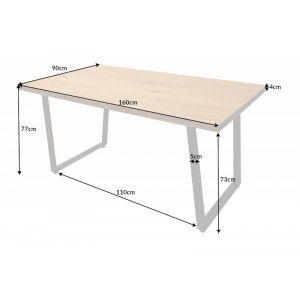 ELISSA design étkezőasztal - 160 cm