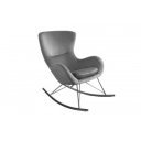JAZZ design bársony hintaszék - szürke