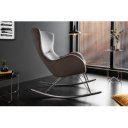 JAZZ design bársony hintaszék - szürke