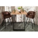 CRAFTER tömör mangófa bárasztal - natúr