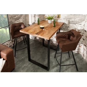 CRAFTER tömör mangófa bárasztal - natúr Bárasztalok