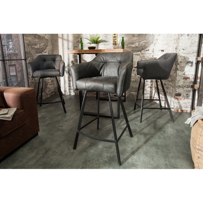 BERNARD design bárszék - antik szürke