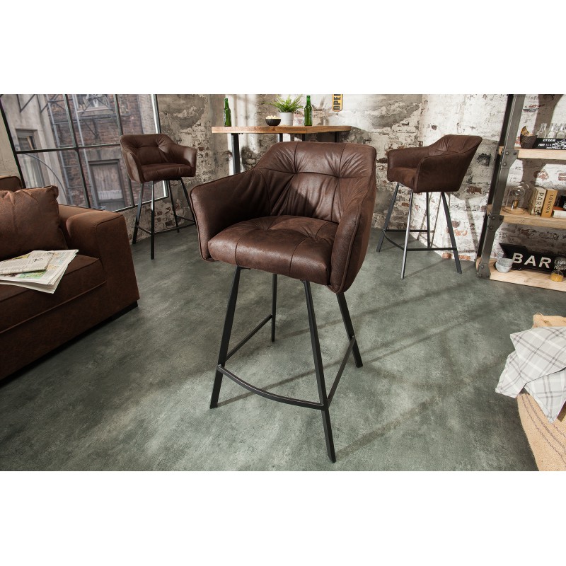 BERNARD design bárszék -  antik barna