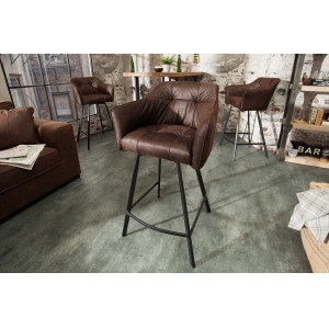 BERNARD design bárszék -  antik barna INVICTA