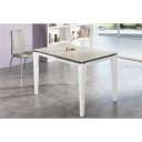 CERAMICA kerámia lapos bővíthető design étkezőasztal- fehér/szürke márvány/márvány /szürke / calacatta