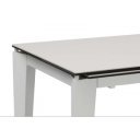 CERAMICA kerámia lapos bővíthető design étkezőasztal- fehér/szürke márvány/márvány /szürke / calacatta