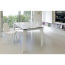 CERAMICA kerámia lapos bővíthető design étkezőasztal- fehér/szürke márvány/márvány /szürke / calacatta