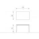 CERAMICA kerámia lapos bővíthető design étkezőasztal- fehér/szürke márvány/márvány /szürke / calacatta