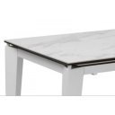 CERAMICA kerámia lapos bővíthető design étkezőasztal- fehér/szürke márvány/márvány /szürke / calacatta