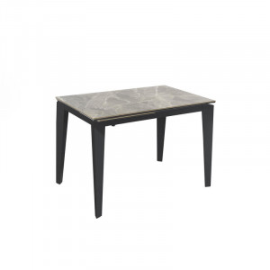 CERAMICA kerámia lapos bővíthető design étkezőasztal- fehér/szürke márvány/márvány /szürke / calacatta