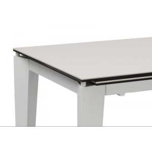 CERAMICA kerámia lapos bővíthető design étkezőasztal- fehér/szürke márvány/márvány /szürke / calacatta
