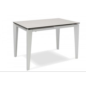 CERAMICA kerámia lapos bővíthető design étkezőasztal- fehér/szürke márvány/márvány /szürke / calacatta
