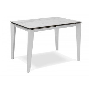 CERAMICA kerámia lapos bővíthető design étkezőasztal- fehér/szürke márvány/márvány /szürke / calacatta