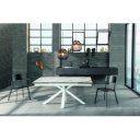 CERAMICA X kerámia lapos bővíthető design étkezőasztal - márvány/beige/szürke márvány/szürke/calacatta márvány