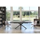 CERAMICA X kerámia lapos bővíthető design étkezőasztal - márvány/beige/szürke márvány/szürke/calacatta márvány