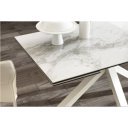 CERAMICA X kerámia lapos bővíthető design étkezőasztal - márvány/beige/szürke márvány/szürke/calacatta márvány
