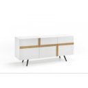 VIGGIANO fehér/tölgy design komód