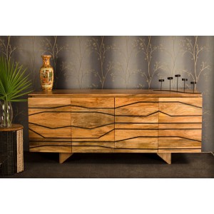 TIGRATO tömör mangófa design komód Stones