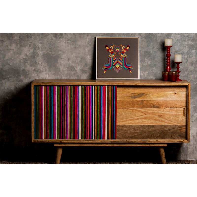 ARCOBALENO modern fiatalos tömör mangófa olasz komód