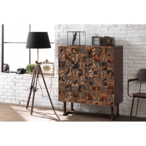 TEGOLA tömör mangófa design komód Stones