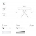 SIGMA design kerek étkezőasztal - 110/120/130/140/150cm