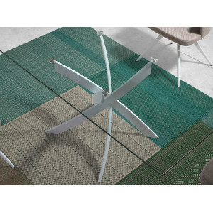 SIGMA SQUARE design  étkezőasztal - 140/150/160/180cm - fehér