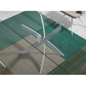 SIGMA SQUARE design  étkezőasztal - 140/150/160/180cm - fehér
