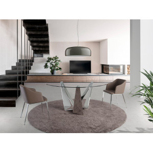 MIGUEL design kerek étkezőasztal - 130/140/150cm