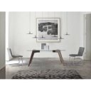 ROGER modern üveg étkezőasztal - 150cm