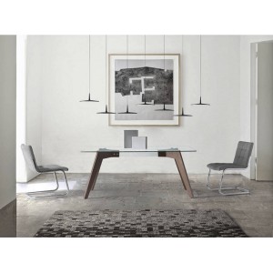 ROGER modern üveg étkezőasztal - 150cm Angel Cerdá