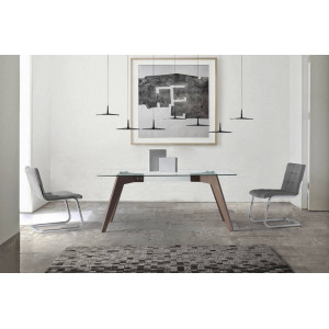 ROGER modern üveg étkezőasztal - 150cm Angel Cerdá