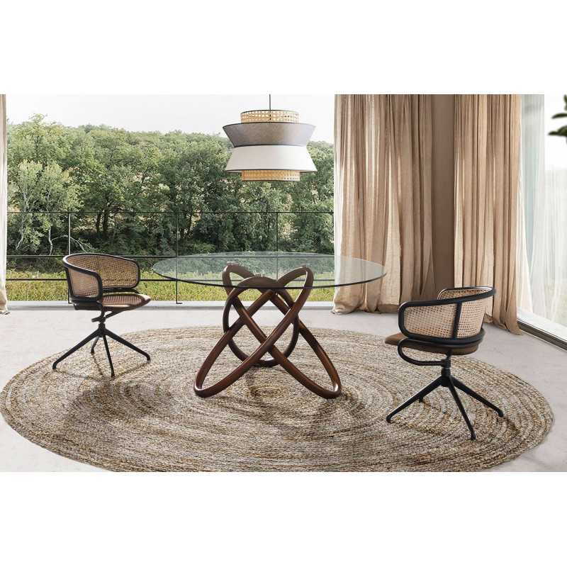 WOODEN RING design kerek étkezőasztal - 130/140/150cm