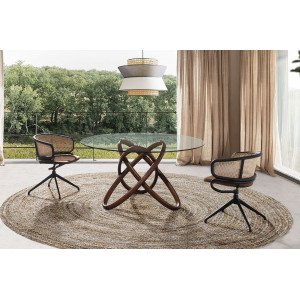 WOODEN RING design kerek étkezőasztal - 130/140/150cm Angel Cerdá