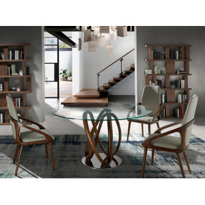RHIZOMA design kerek étkezőasztal - 120/130/140cm