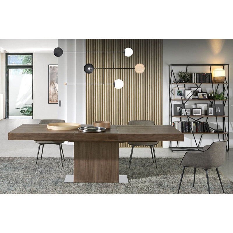 BROOKLYN design bővíthető étkezőasztal - 180-240cm - dió