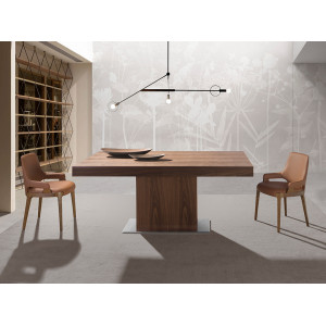 BROOKLYN design bővíthető étkezőasztal - 180-240cm - dió