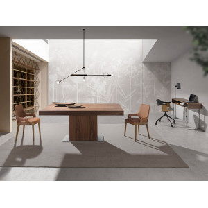 BROOKLYN design bővíthető étkezőasztal - 180-240cm - dió