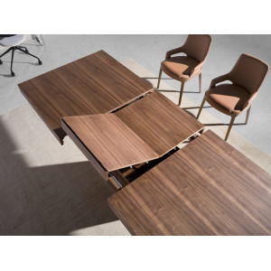 BROOKLYN design bővíthető étkezőasztal - 180-240cm - dió