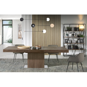 BROOKLYN design bővíthető étkezőasztal - 180-240cm - dió Angel Cerdá