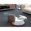 SIMONE design dohányzóasztal - dió