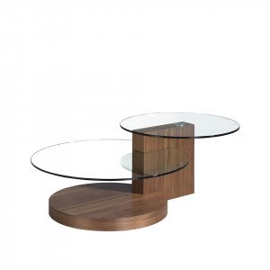 SIMONE design dohányzóasztal - dió