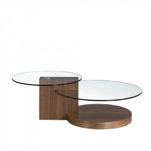 SIMONE design dohányzóasztal - dió