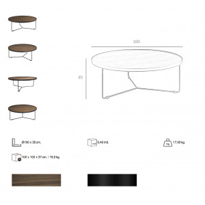 NATAN design dohányzóasztal