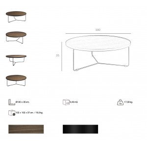 NATAN design dohányzóasztal