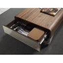 SOLO design dohányzóasztal - dió - 120cm