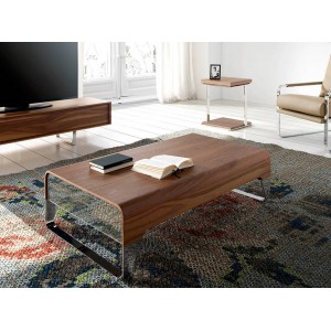 SOLO design dohányzóasztal - dió - 120cm